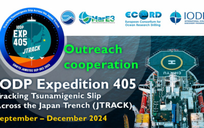 Strong outreach collaboration between ECORD and JAMSTEC during IODP Expedition 405